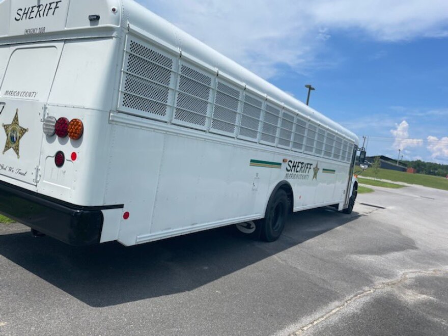 Florida Attorney General James Uthmeier thanked Marion and Walton county sheriffs for working together to transported undocumented immigrants to Alligator Alcatraz in the Everylades.