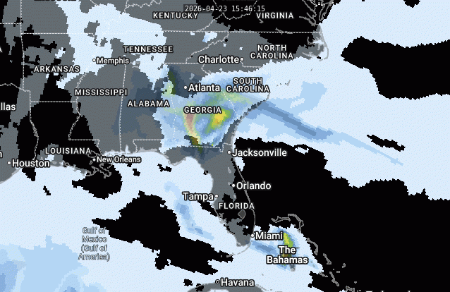 Smoke forecast model over the next 24 hours.