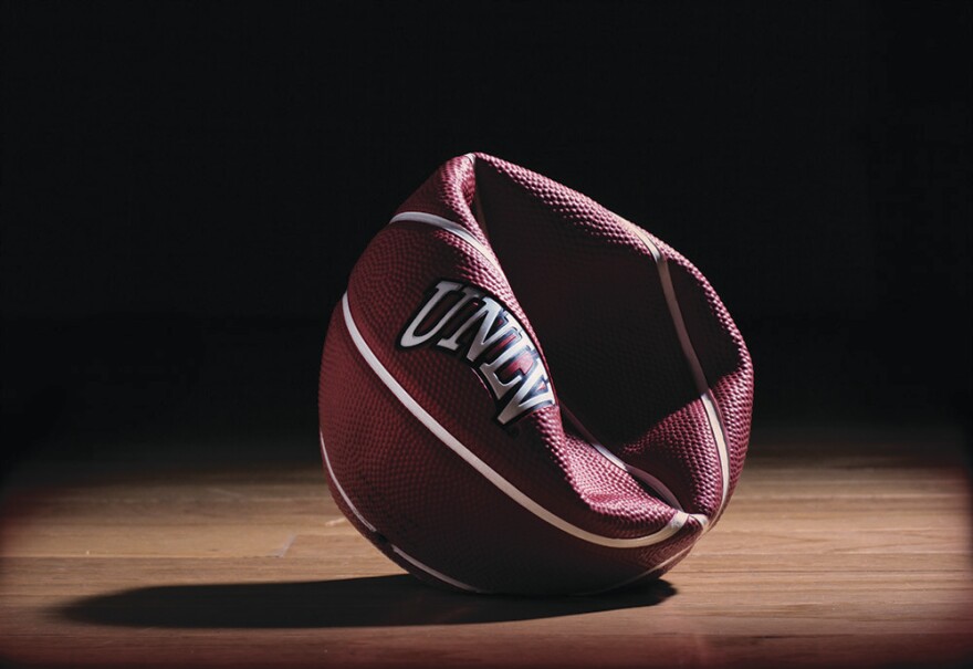 Deflated basketball