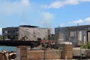Burnt buildings on Front St., almost two years after the Maui fires. (Aug. 4, 2025)
