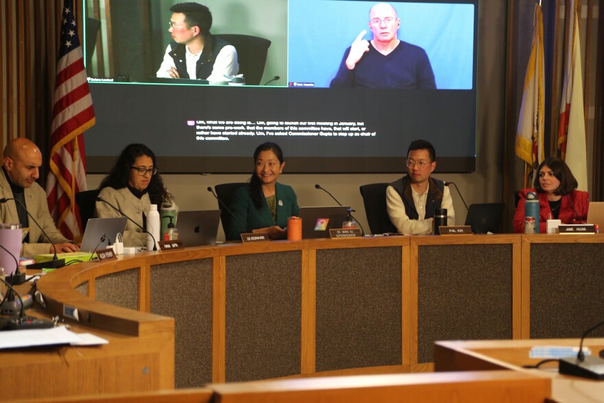 The SFUSD School Board at it's Nov. 18 meeting.