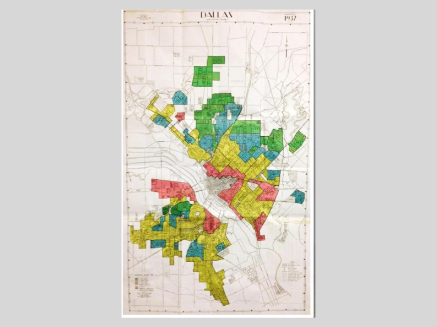 This 1937 Home Owners’ Loan Corp. map of Dallas shows who could get a loan, and who couldn’t.