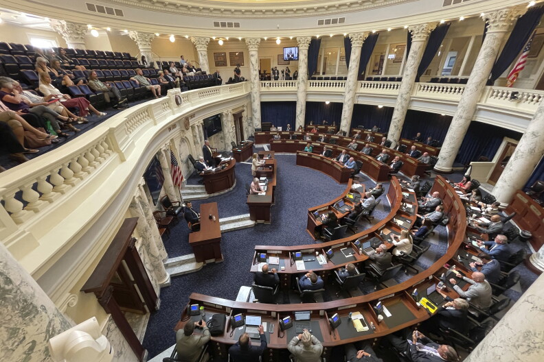 The Idaho House of Representatives meet for a special session at the Statehouse in Boise, Idaho.