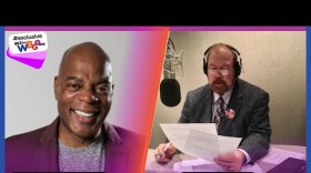 Comedian and jazz fan Alonzo Bodden with WBGO's Doug Doyle