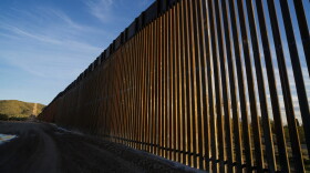 The United States-Mexico border wall is seen in Organ Pipe National Park south of Ajo, Arizona, on Feb. 13, 2020. (Sandy Huffaker/AFP via Getty Images)