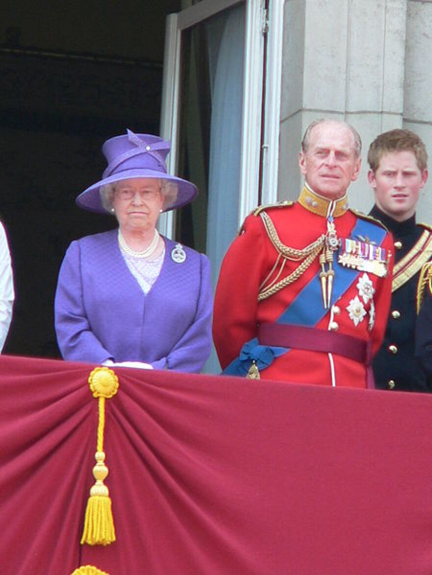 Queen Elizabeth, Prince Philip and Price Harry