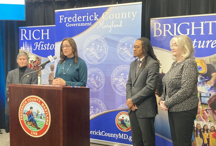 Frederick County Executive Jessica Fitzwater announced a policy to keep public transportation free on Tuesday, December 2, 2025.