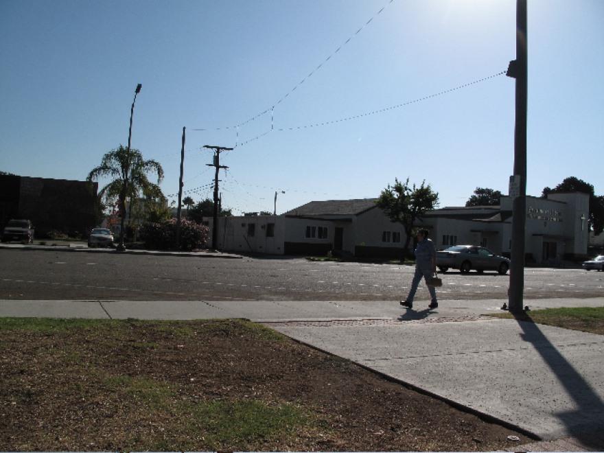 One of the main streets in Escondido where police set up driver's license checkpoints a couple of times a month.