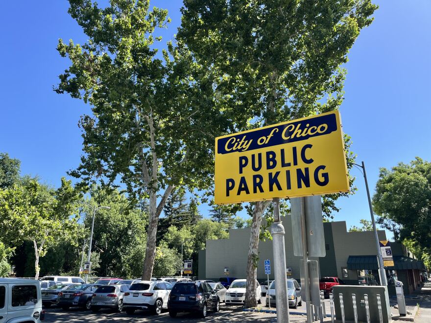 Parking kiosk located on E. First St., Chico, Calif. on June 4, 2026.