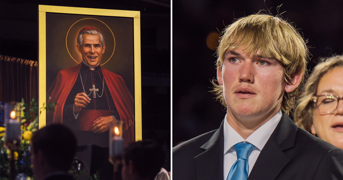 Tausende Katholiken kommen nach St. Louis, um Fulton Sheen auf seinem Weg ...