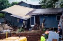 Homes at Otake Camp were pushed off their foundations and swept away by recent flooding. (March 25, 2026)