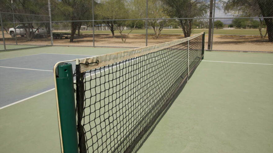 Udall Empty pickleball courts
