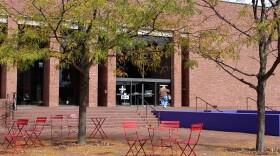 Scenes from the film "The Mastermind" were shot outside the Bartholomew County Public Library in Columbus, Indiana.