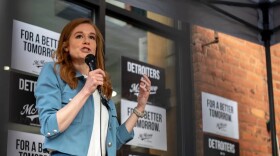 Democrat Mallory McMorrow is suspending her campaign for Michigan's open U.S. Senate seat. (Photo: Ella Miller/Bridge Michigan)
