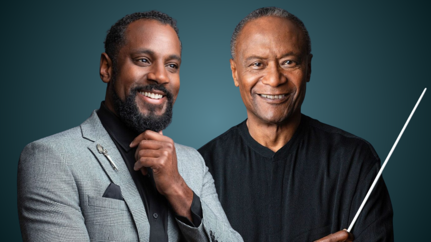 BSO Composer Chair Carlos Simon and BSO Conductor Thomas Wilkins