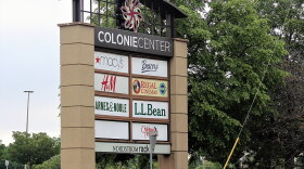 This is a shopping mall sign on Central Avenue in the town of Colonie. As of 2021, they've got a Nordstrom Rack, a Barnes & Noble, an L. L. Bean, a Regal Cinemas... you get the idea. 