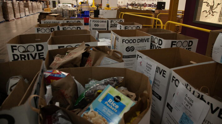 donation boxes food bank