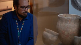 Logan Pappenfort, a member of the Peoria Tribe of Indians of Oklahoma and interim director at the Dickson Mounds Museum, is part of a group of people who have started to confront the history of the museum, including its lack of repatriations.