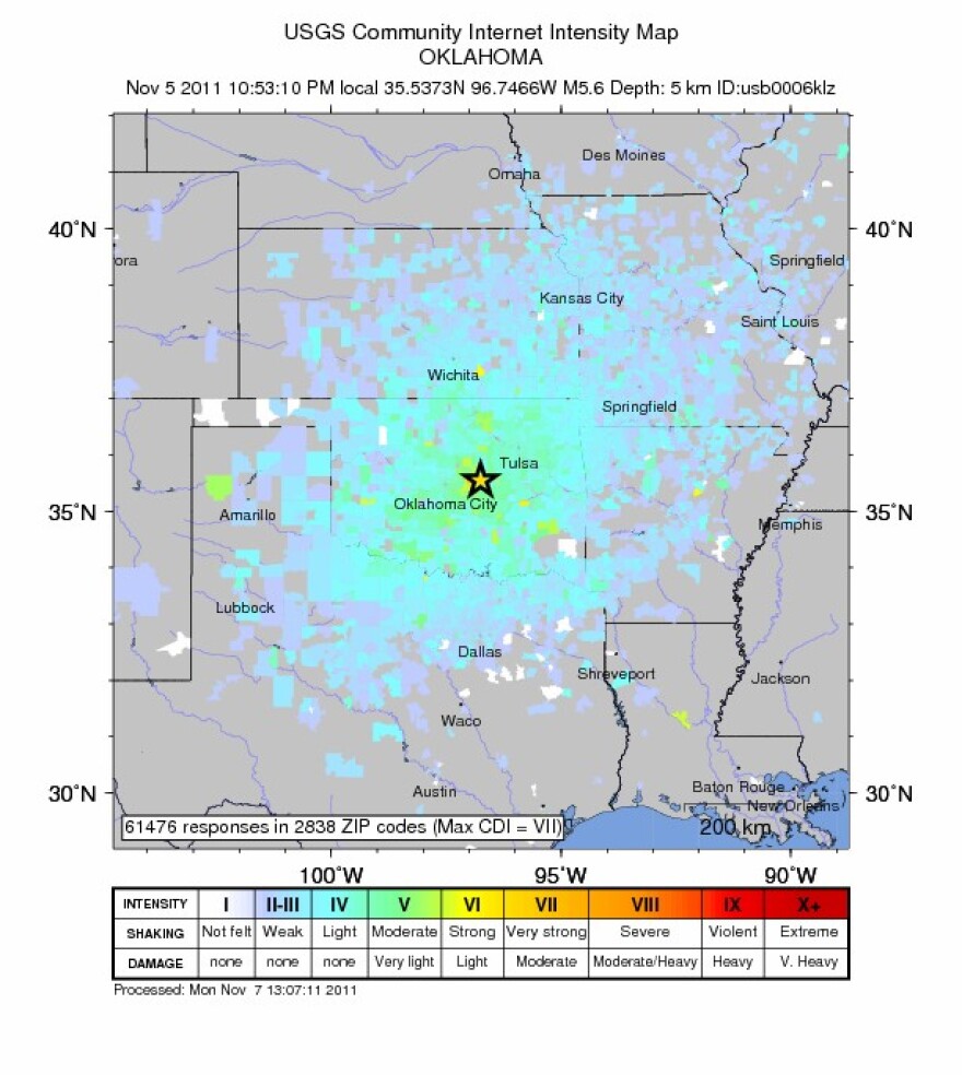 See where the quake was felt