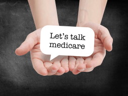 Medicare written on a speechbubble