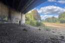 Water Street Bridge in Concord where Robert Gaynor was arrested for loitering.