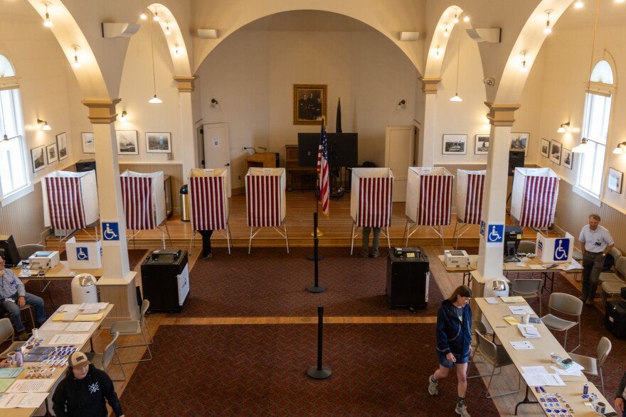 Nome's 2026 primary election polling location at Old St. Joe's Church on Aug. 18, 2026.