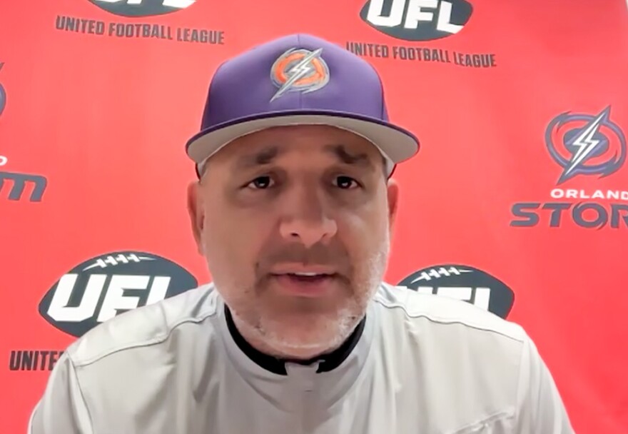 Orlando Storm head coach Anthony Becht spoke with member of media via Zoom on Tuesday.