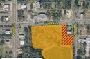 The local of the proposed park (in yellow) and the recreational trail (in green) north of the park.