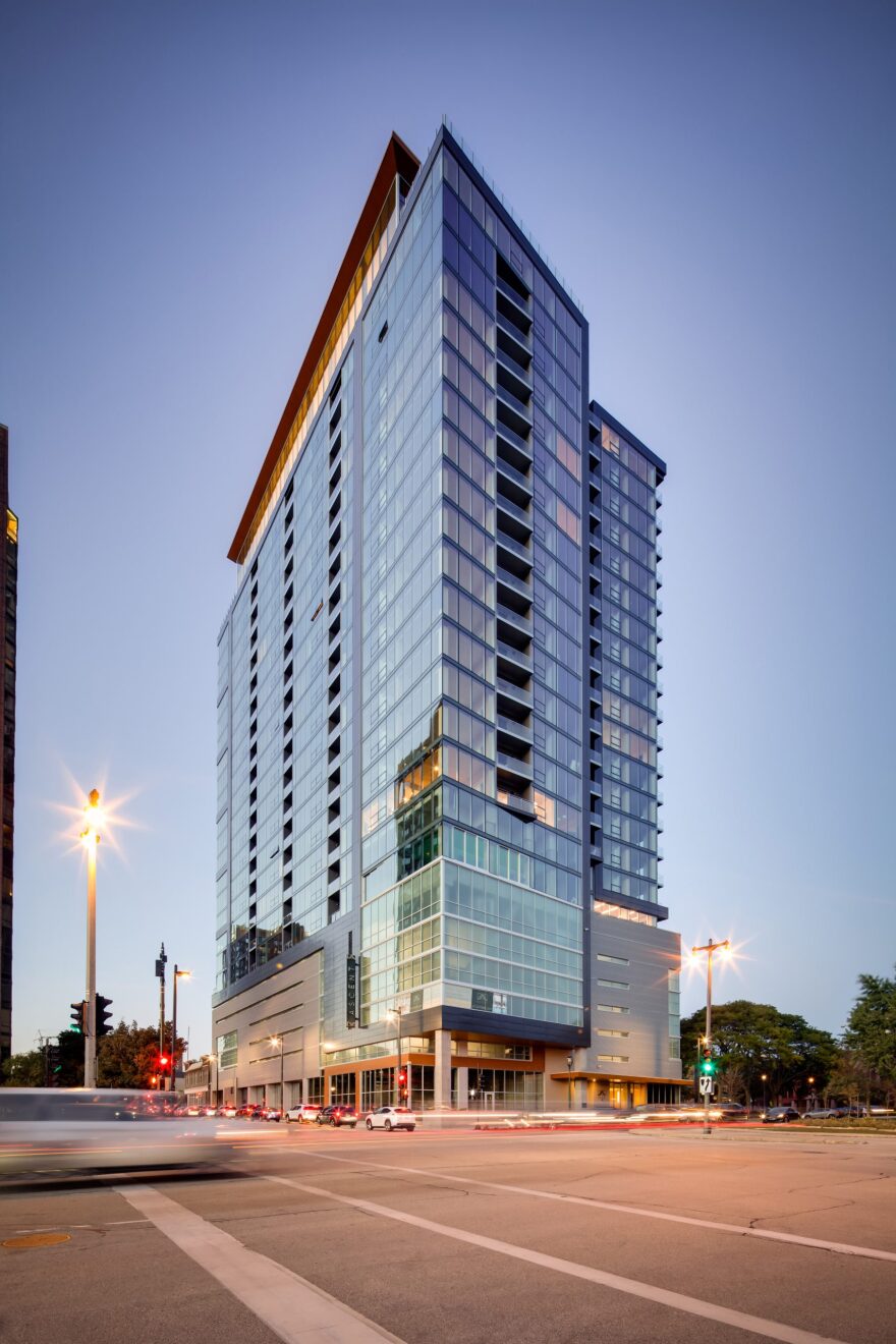 By building with cross-laminated timber, the Ascent in Milwaukee is estimated to have offset the amount of carbon emissions it would take to heat and cool about 1,100 homes in Milwaukee for a year. The building is currently the tallest timber concrete hybrid in the world.