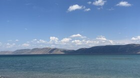 Bear Lake has bright Caribbean blue water