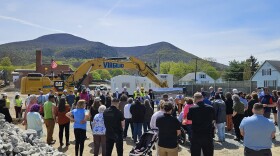 The groundbreaking of the new Greylock Elementary School building in North Adams, Massachusetts, on April 28, 2026.