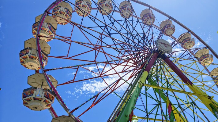 A Ferris wheel.