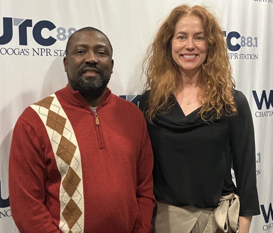 Dr. Anany Prosper and Kathryn Bolles at WUTC.