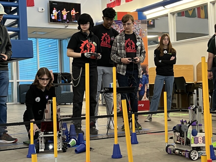 Leon County students compete in a robotics competition at the FAMU-FSU College of Engineering on Saturday, Jan. 7, 2023.