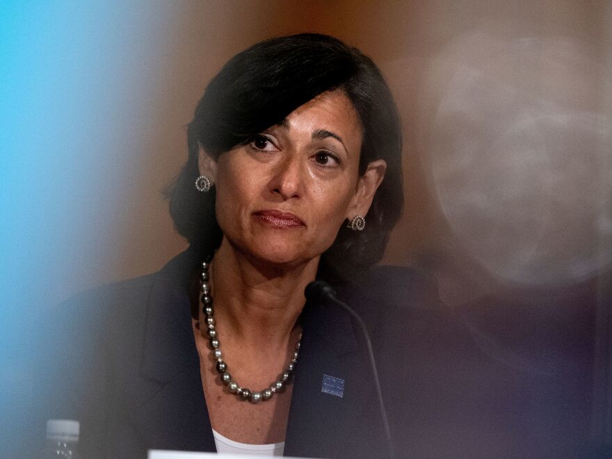 Rochelle Walensky, director of the Centers for Disease Control and Prevention, attends a Senate hearing in Washington last July. She spoke to NPR shortly after the CDC recommended updated booster shots.