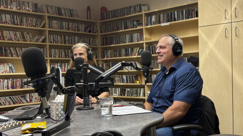 Former Alaska Attorney General Treg Taylor, running for governor as a Republican, speaks on "Talk of Alaska" alongside running mate Candi English on Sept. 15, 2026.