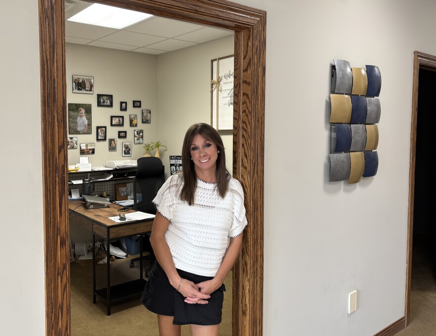Teresa Hayes is a real estate agent with Brian Twaddle Realty in Maryville, pictured here at the agency's office on South Main St.
