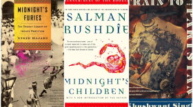 The covers of (left to right) "Midnight's Furies," by Nisid Hajari, "Midnight's Children," by Salman Rushdie and "Train To Pakistan," by Khushwant Singh. (Courtesy of the publishers)