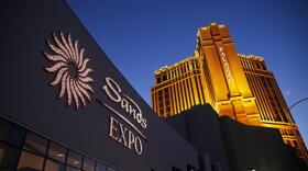 This June 17, 2014 file photo shows the Sands Expo and Convention Center and The Palazzo in Las Vegas.