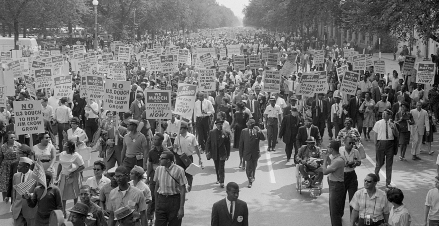 The original 1963 March on Washington, where the Rev. Martin Luther King Jr. delivered his iconic "I Have a Dream" speech.