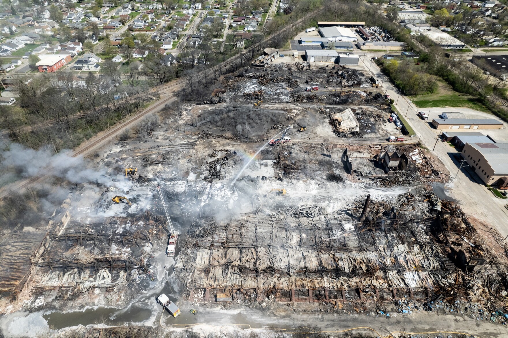 Fire under control in Richmond, smell and smoke could linger for days