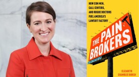 Elizabeth Chamblee Burch and her new book entitled "The Pain Brokers: How Con Men, Call Centers, and Rogue Doctors Fuel America's Lawsuit Factory"