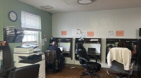 The office where Baltimore’s Crisis Intervention team takes calls before being dispatched.