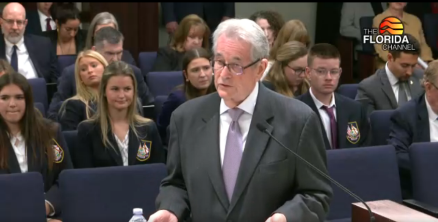 Don Gaetz, a Republican representing Escambia and Santa Rosa counties, presented his bill, titled “Public Assistance, to the Senate Committee on Appropriations on Monday. Opponents raise concerns that work requirements on Medicaid will lock out low-income parents from insurance.