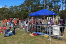 These attendees were lined up to take part in one of the day's best-costume contests.