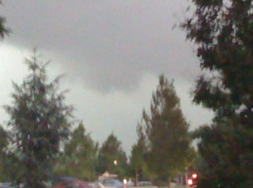 Storm clouds roll over the state.