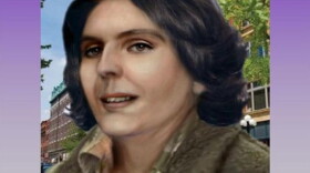 Artist rendering of a woman with short, dark hair and wearing a jacket