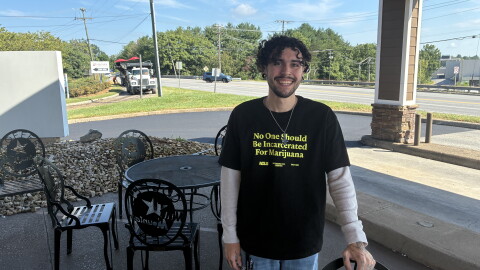 Grayson Cotes, who filed suit against the city of Roanoke and Vice Mayor Terry McGuire.