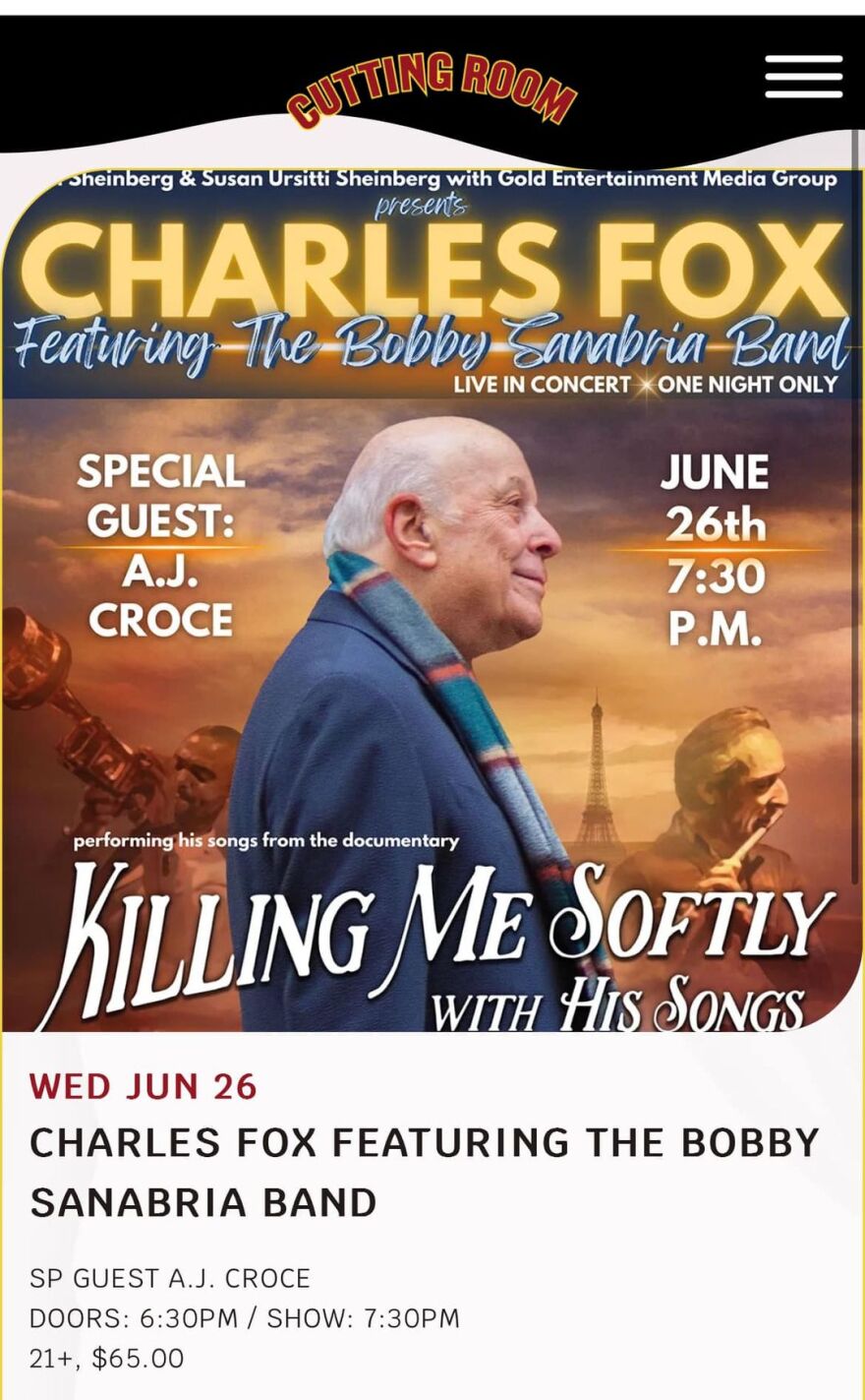 Composer Charles Fox and Bobby Sanabria Band perform at The Cutting Room in NYC on June 26