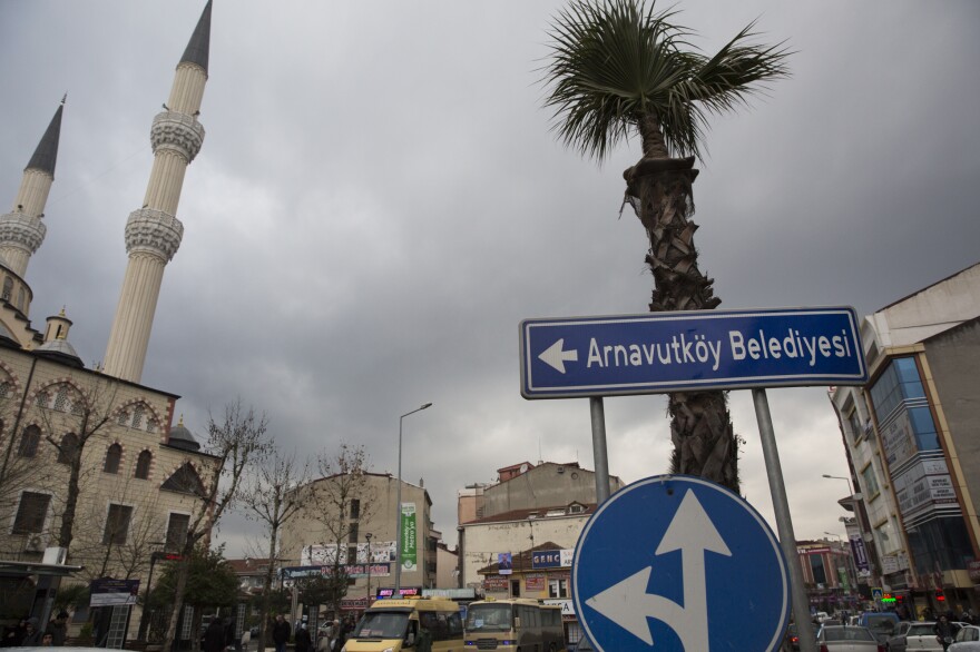 The center of Istanbul municipality Arnavutkoy, a fast-growing residential area of Istanbul miles away from the city center. Investors hope the planned Istanbul Canal project would generate huge profits. Environmentalists warn it would be a disaster for water quality in the Bosphorus and adjoining Marmara Sea.